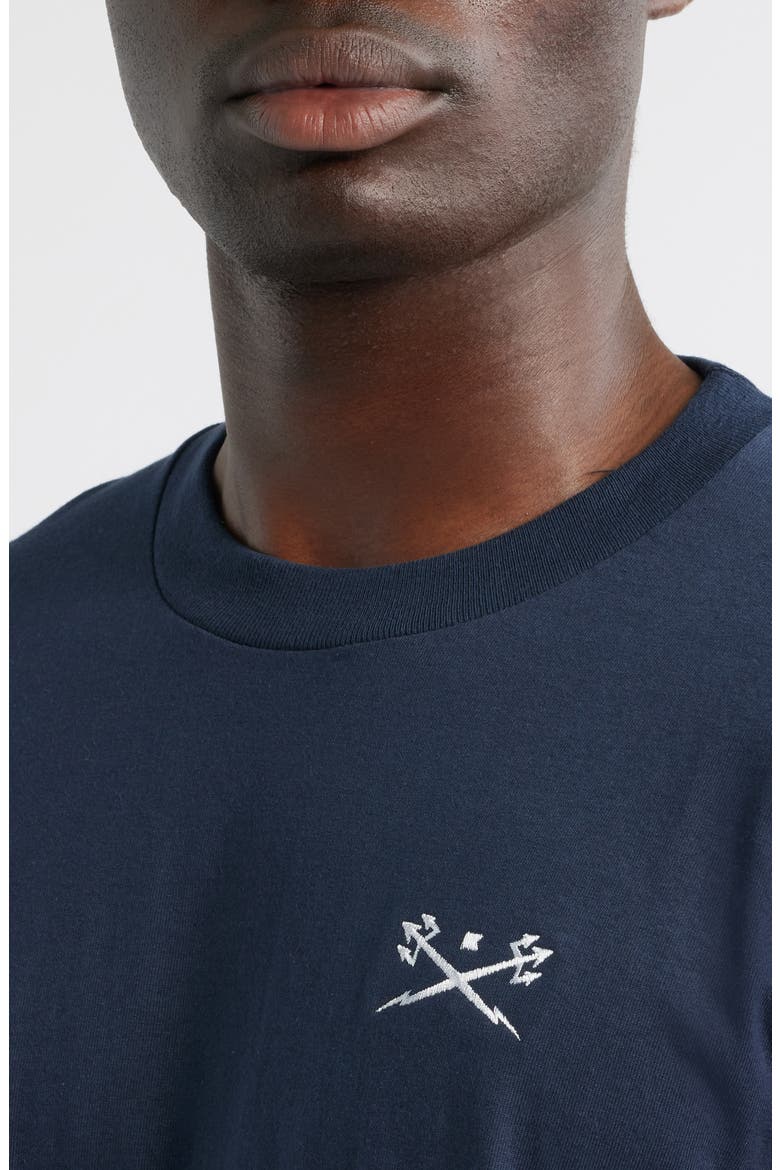 Go-To Embroidered Long Sleeve T-Shirt, Alternate, color, NAVY