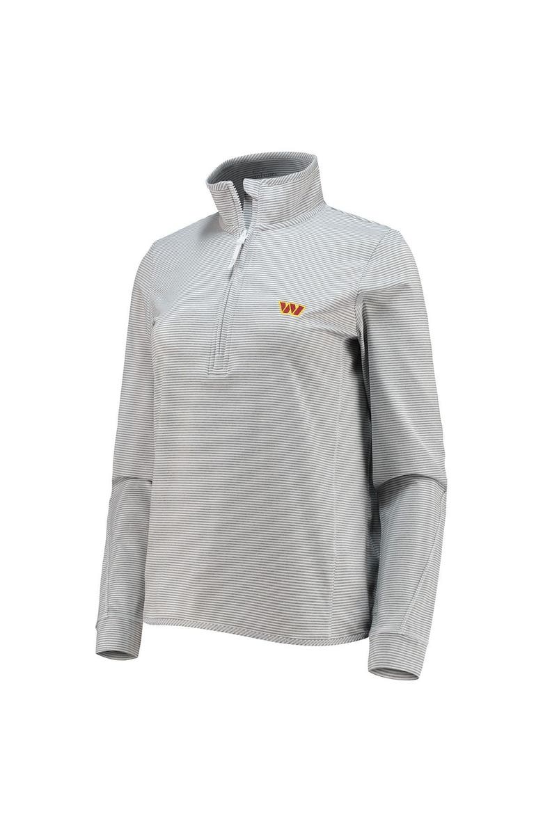 vineyard vines Women's Vineyard Vines Heather Gray Washington Commanders Sankaty Shep Half-Zip Pullover Top, Alternate, color, 
