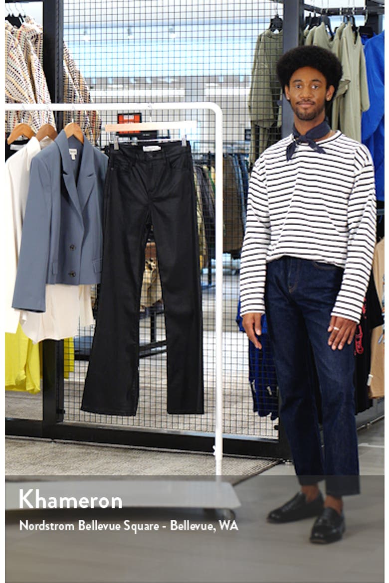 Coated High Waist Flare Jeans video