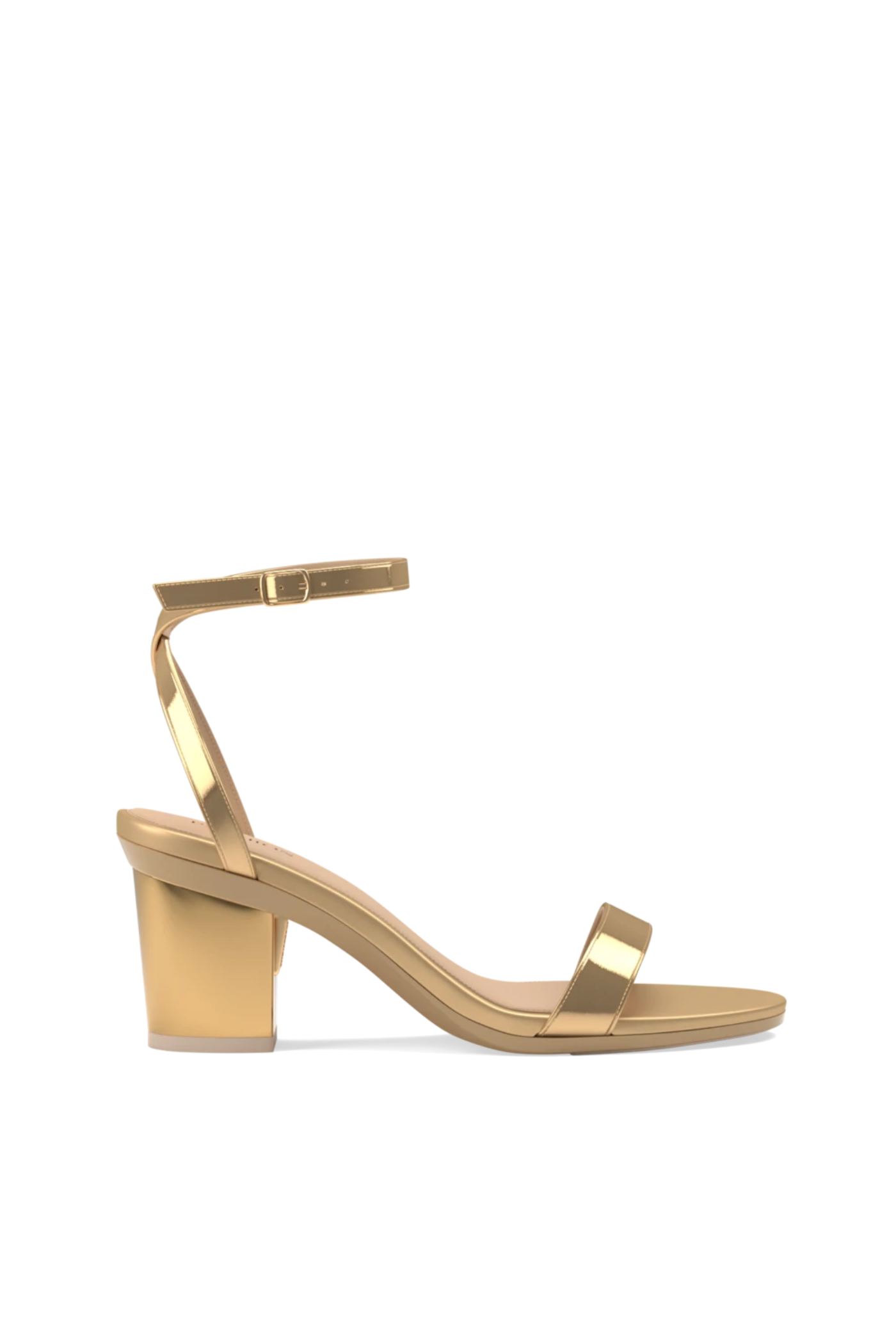 Pashion Footwear The Brenna 3" Block Convertible Heel, Alternate, color, Gold