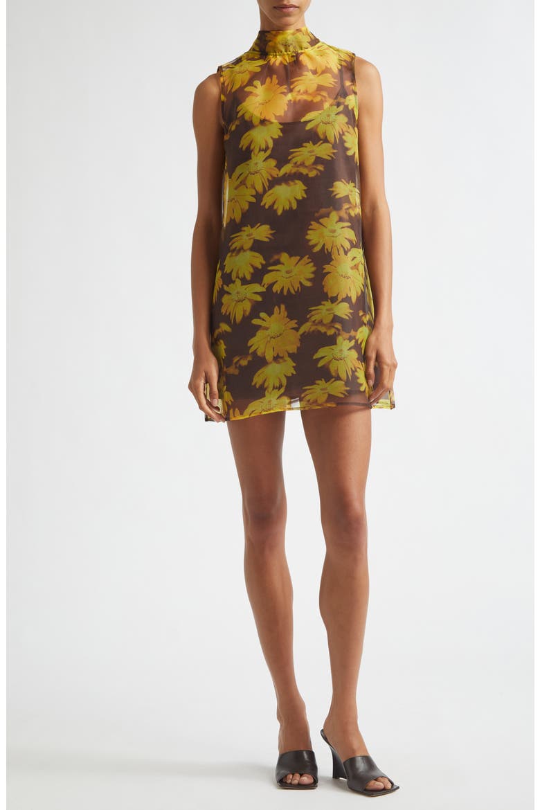 Albee Minidress, Main, color, GOLDEN DAISY