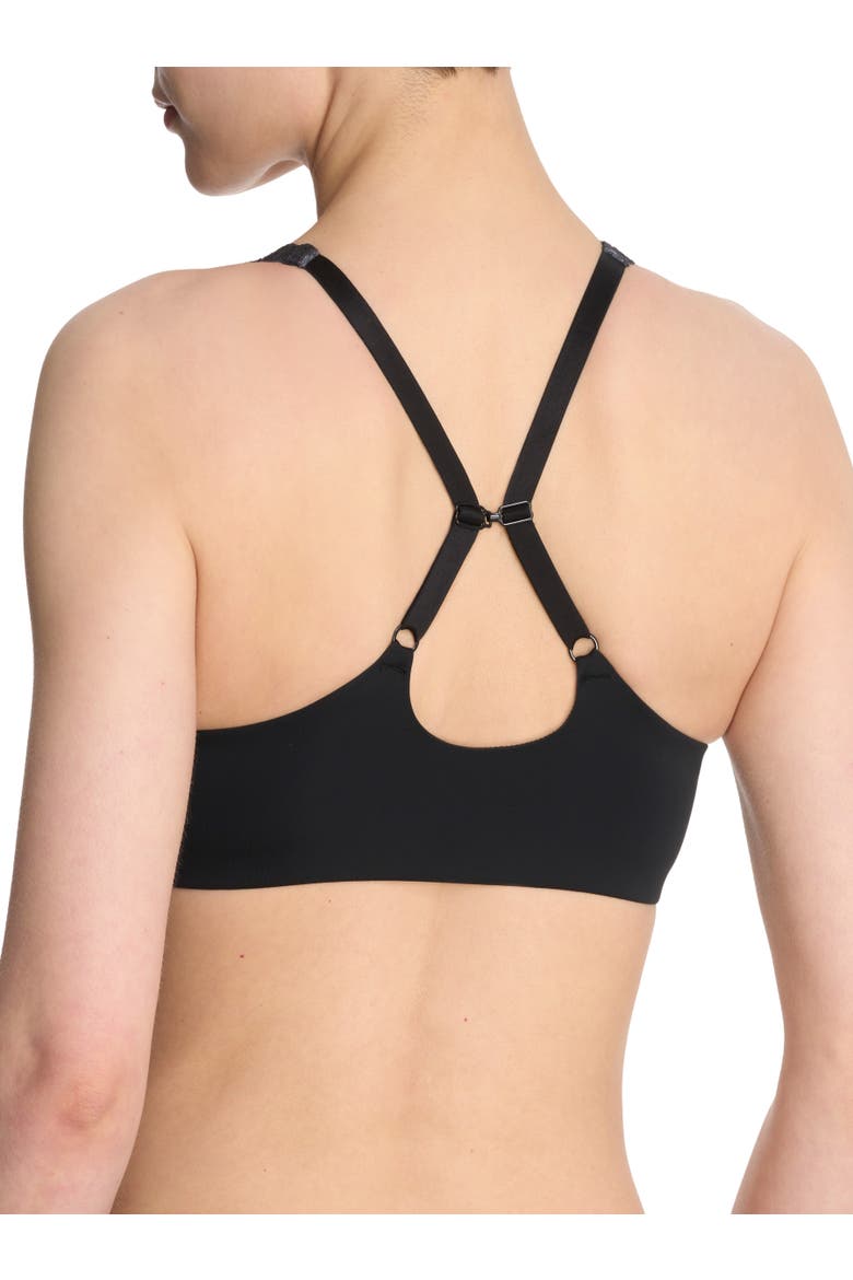 Pure Luxe Covertible Front Close Underwire Bra, Alternate, color, Black