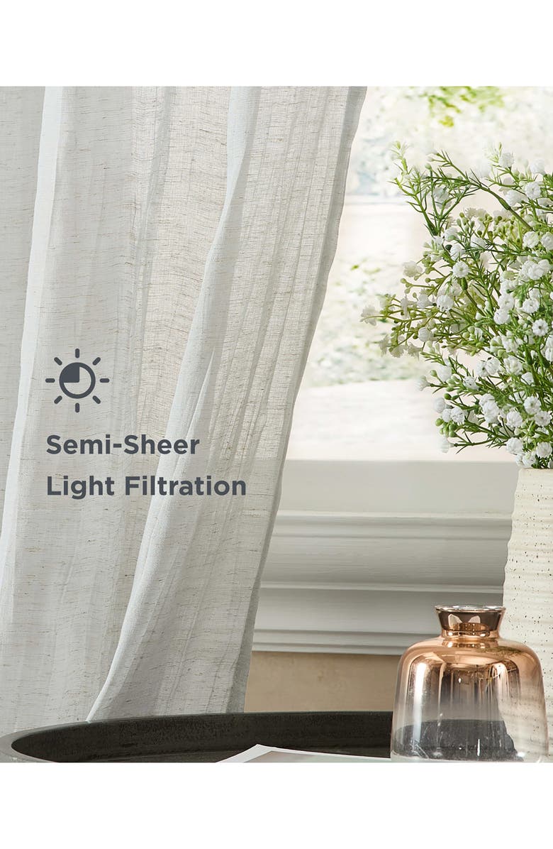 French Connection Charter Crushed Set of 2 Curtain Panels, Alternate, color, Grey