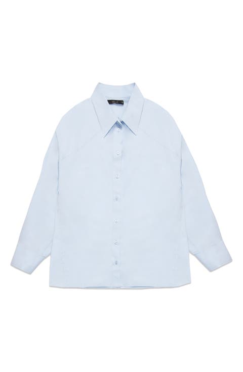 Howie Oversize Cotton Poplin Shirt
