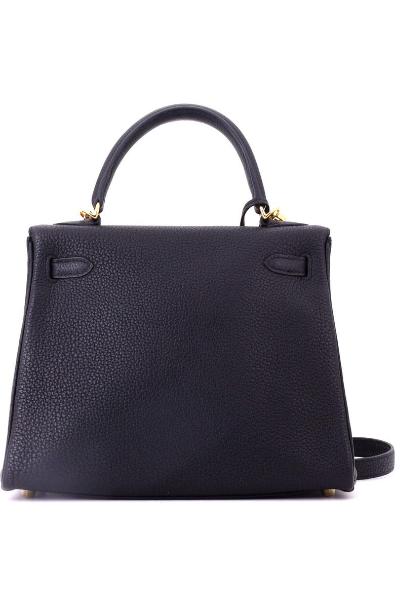 Pre-Owned Hermes Kelly Handbag Black Togo with Gold Hardware 25, Alternate, color, Noir