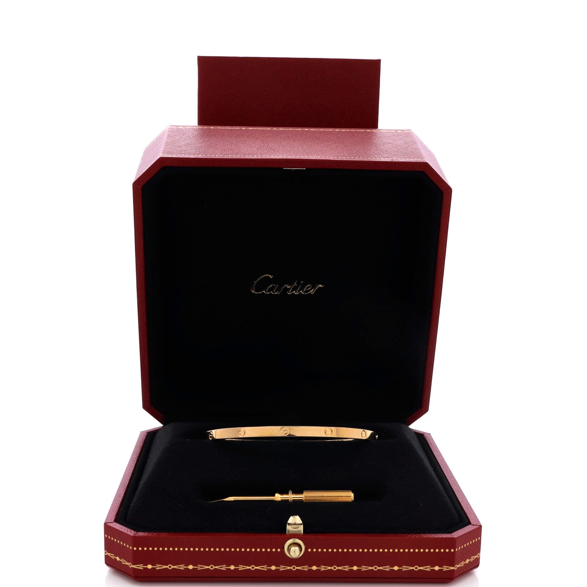 Love Bracelet 18K Yellow Gold Small, Alternate, color, Metallic Gold