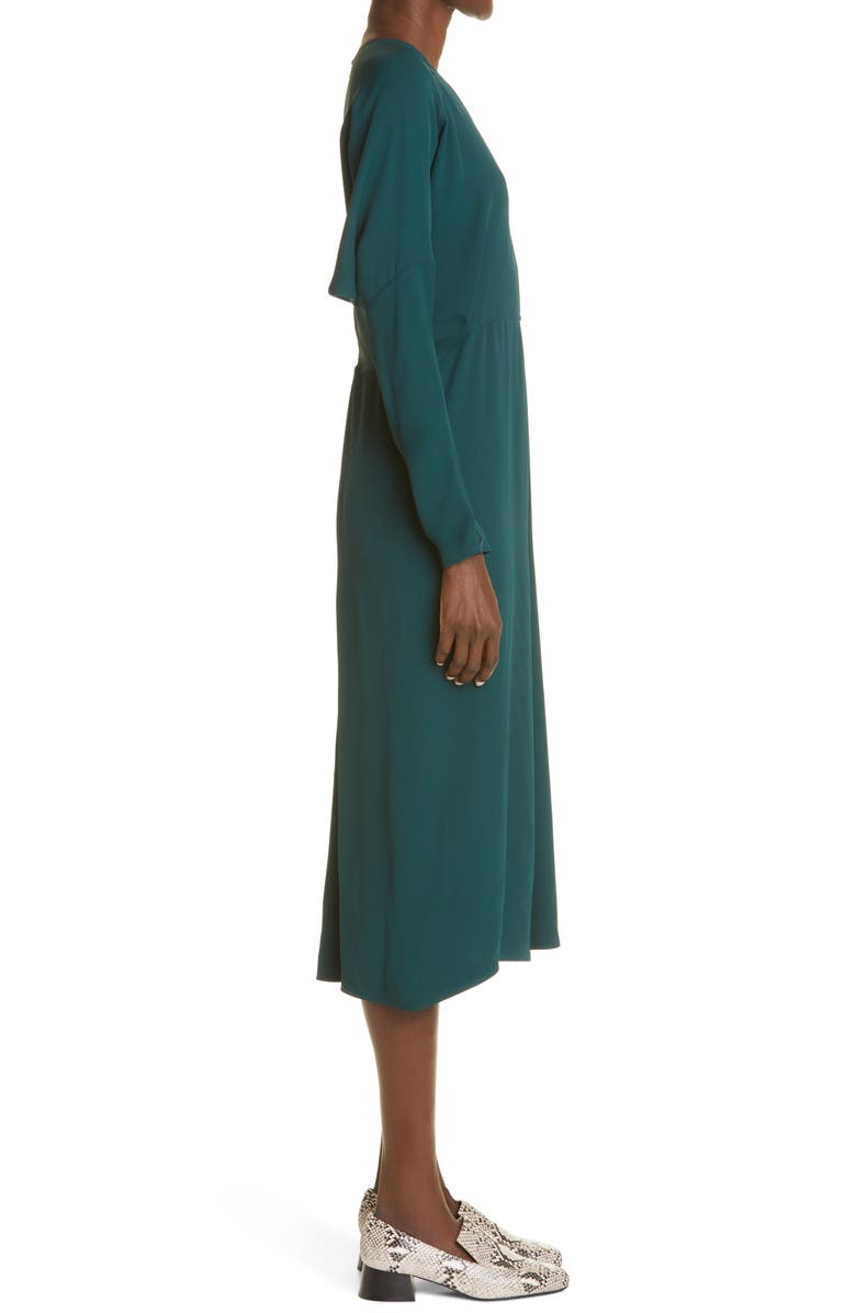 Victoria Beckham Dolman Long Sleeve Midi Dress, Alternate, color, 
