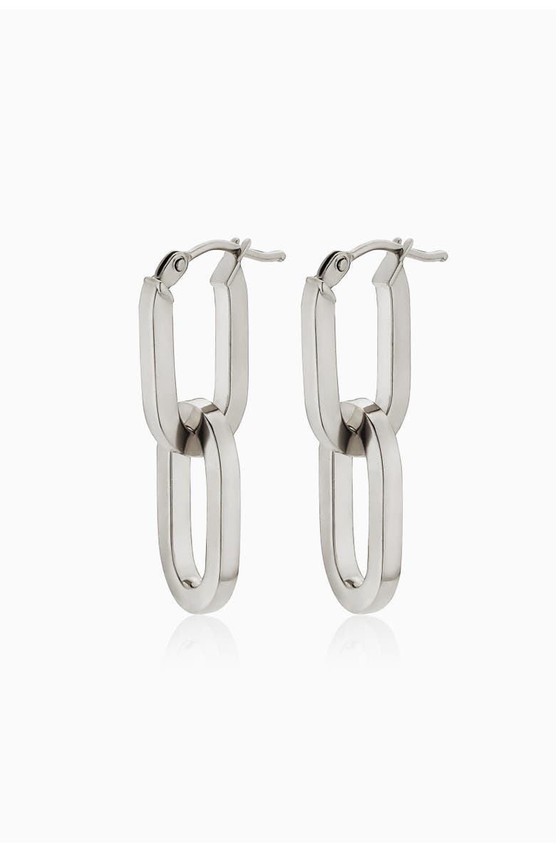 Oradina 14K Gold Shift Drop Earrings, Main, color, White Gold