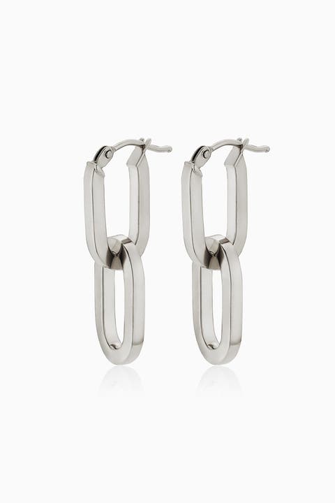 14K Gold Shift Drop Earrings