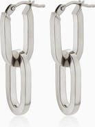 Oradina 14K Gold Shift Drop Earrings