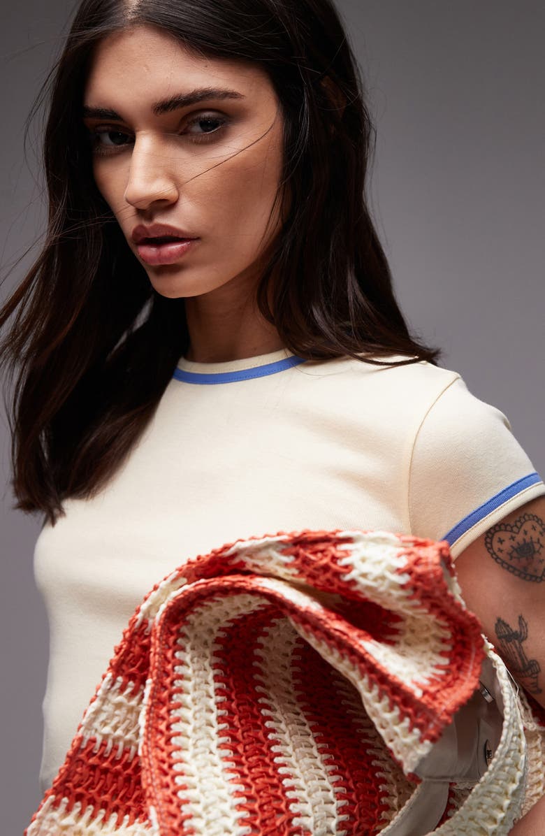 Topshop Contrast Everyday T-Shirt, Alternate, color, 