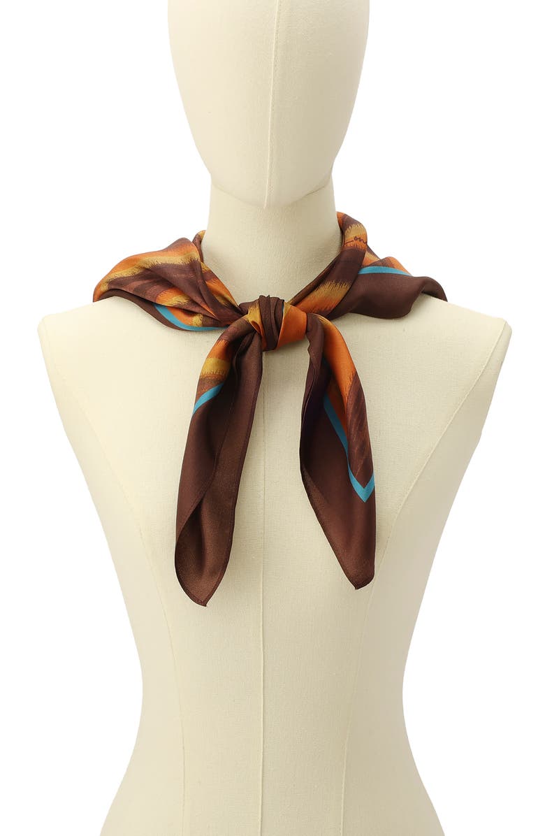 Kurt Geiger London Tiger Square Scarf, Alternate, color, Hawaiian Sunset