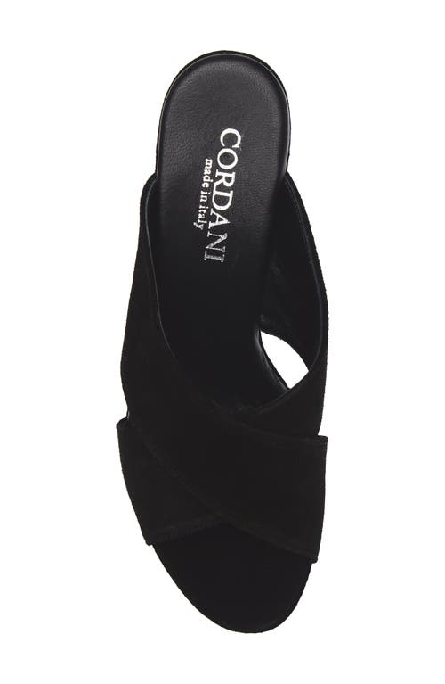 Cordani Teresa Platform Slide Sandal In Black