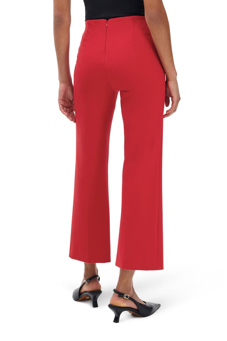 Irina Ponte Kick Flare Pants, Alternate, color, DARK CHERRY