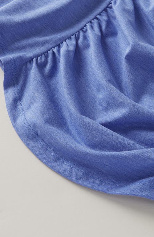 Zella Girl Kids' Jump Start Long Sleeve Draped T-shirt In Blue