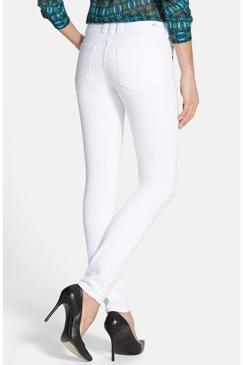 'Mia' Skinny Jeans, Alternate, color, WHITE