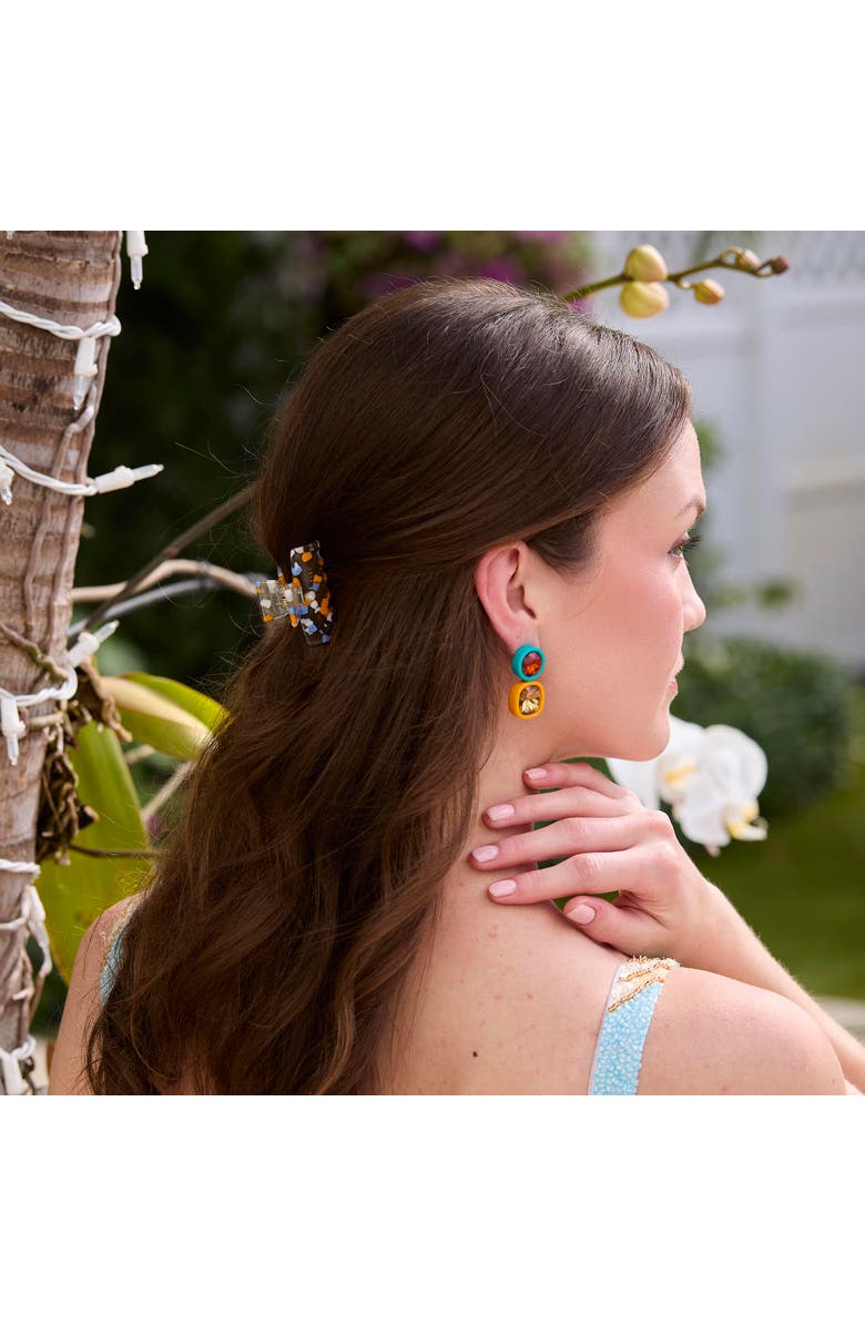 Lele Sadoughi Mini Sprinkle Claw Clip, Alternate, color, Clementine Tide 960