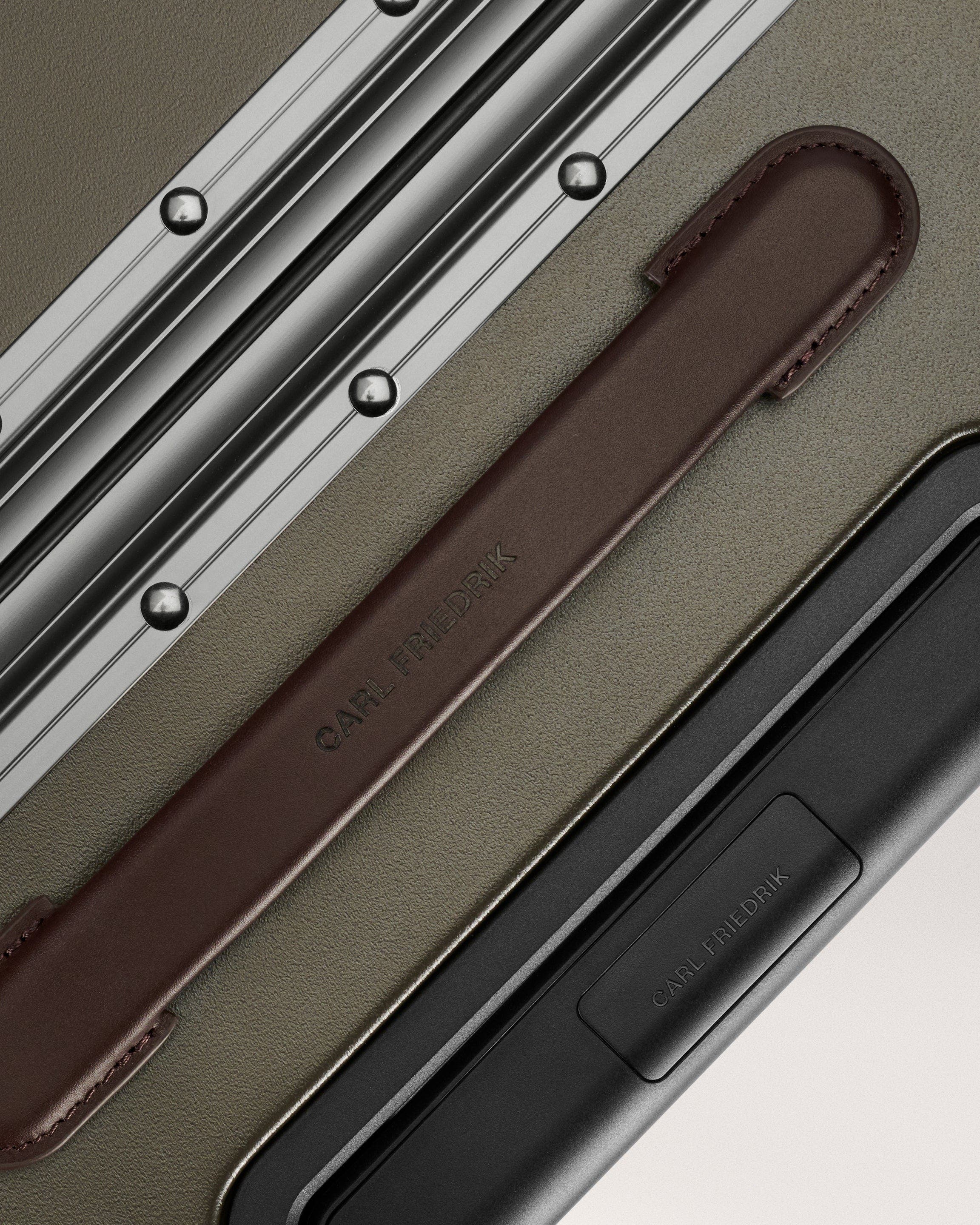 CF103 The Check-in Suitcase, Alternate, color, Dark Olive / Chocolate