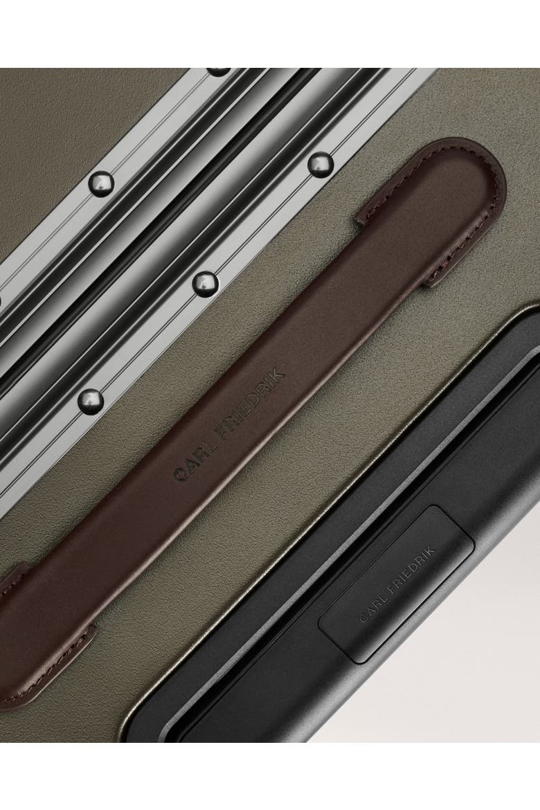The Check-in Suitcase, Alternate, color, Dark Olive / Chocolate