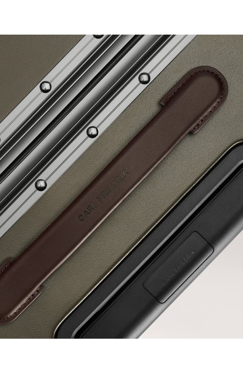 CF103 The Check-in Suitcase, Alternate, color, Dark Olive / Chocolate