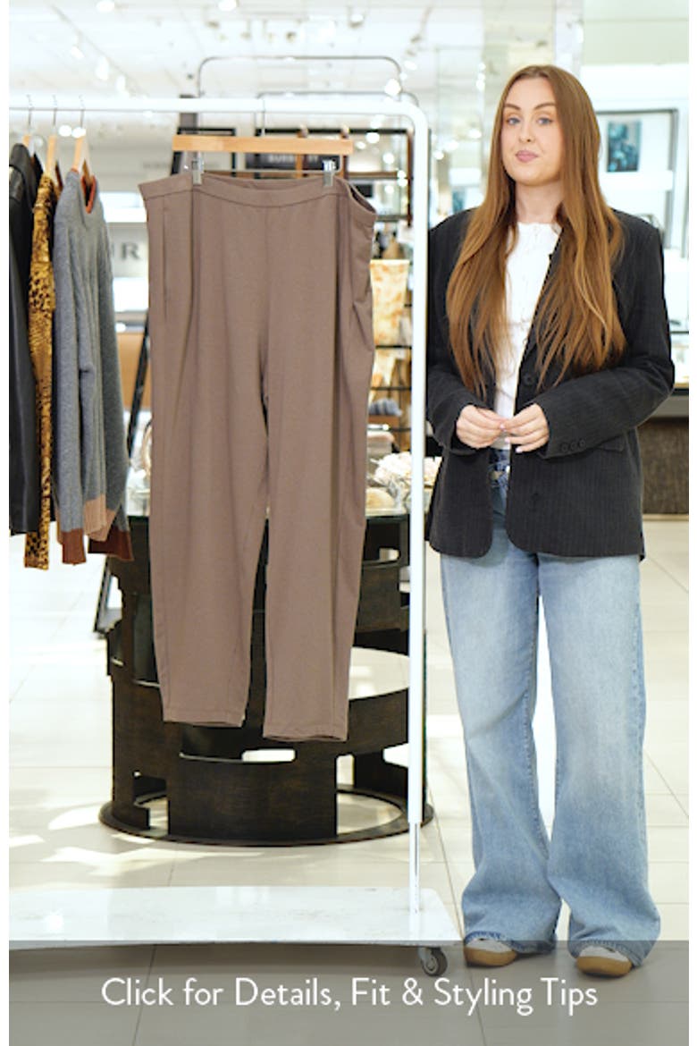 Stretch Organic Cotton Slouch Ankle Pants video