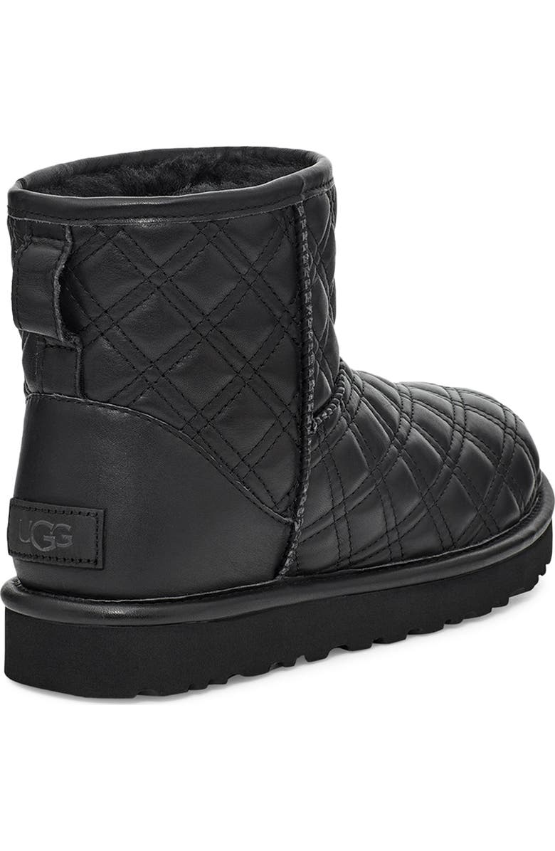 UGG<sup>®</sup> Classic Mini II Quilted Genuine Shearling Lined Bootie, Alternate, color,