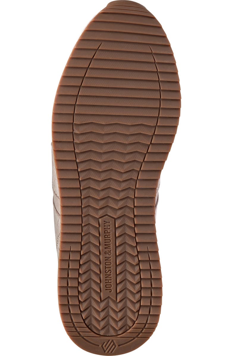 Johnston & Murphy Morgan Sneaker, Alternate, color, Beige Nubuck/ Croc Embossed