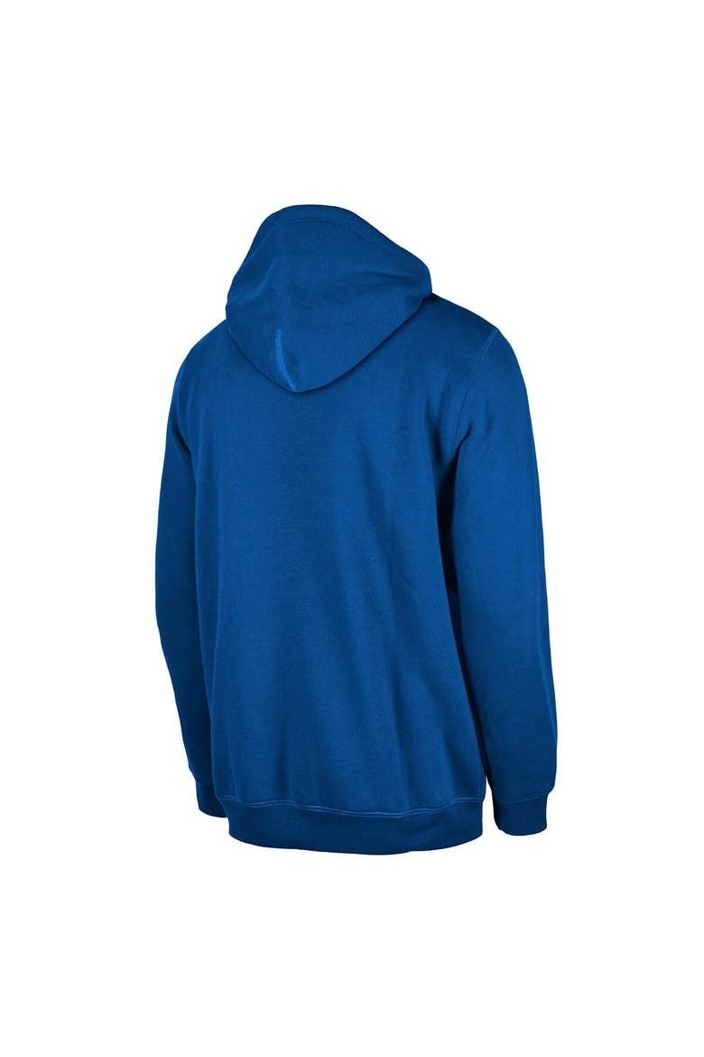 Men's New Era Philadelphia 76ers Royal Tip-Off Collection Pullover Hoodie, Alternate, color, Royal
