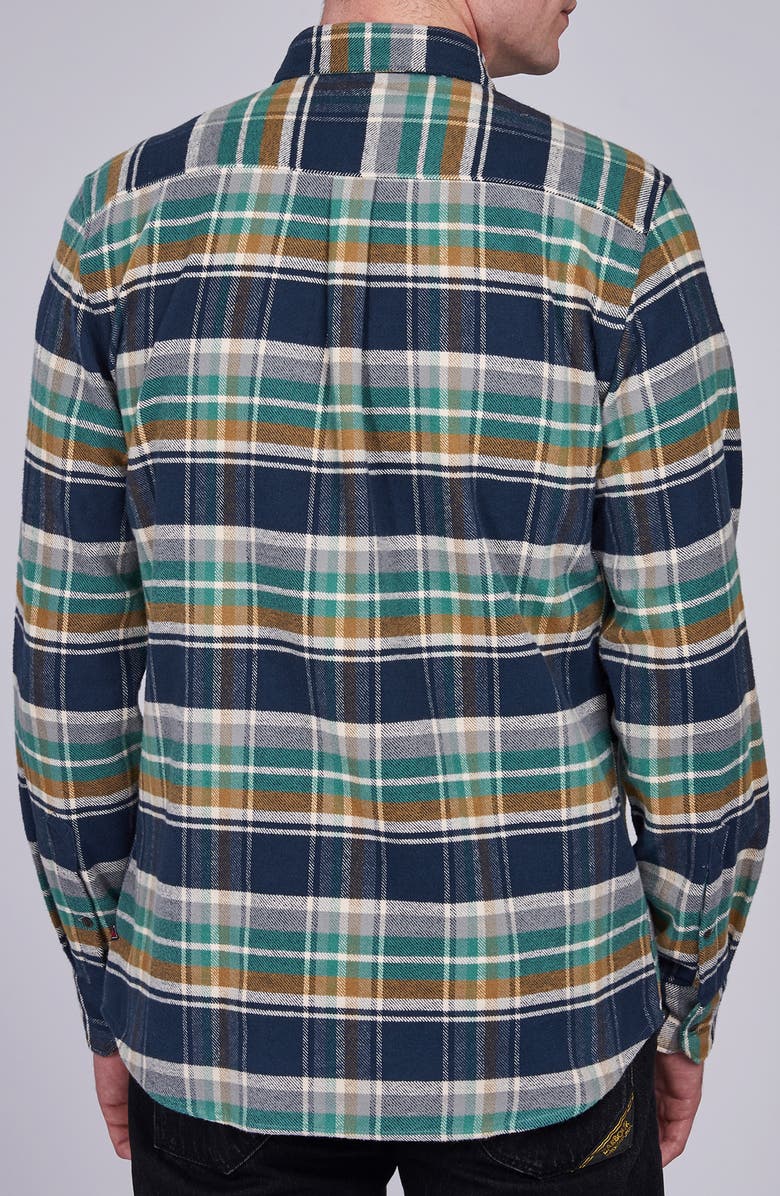 Barbour Rocky Slim Fit Check Flannel Shirt, Alternate, color, 