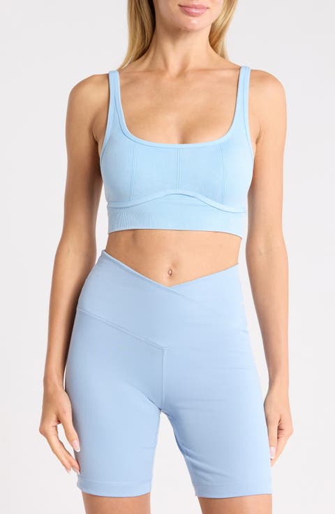 Mystic Stone Washed Ribbed Sports Bra