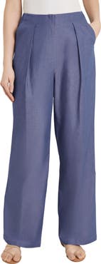 Misook Pleated Wide Leg Pants