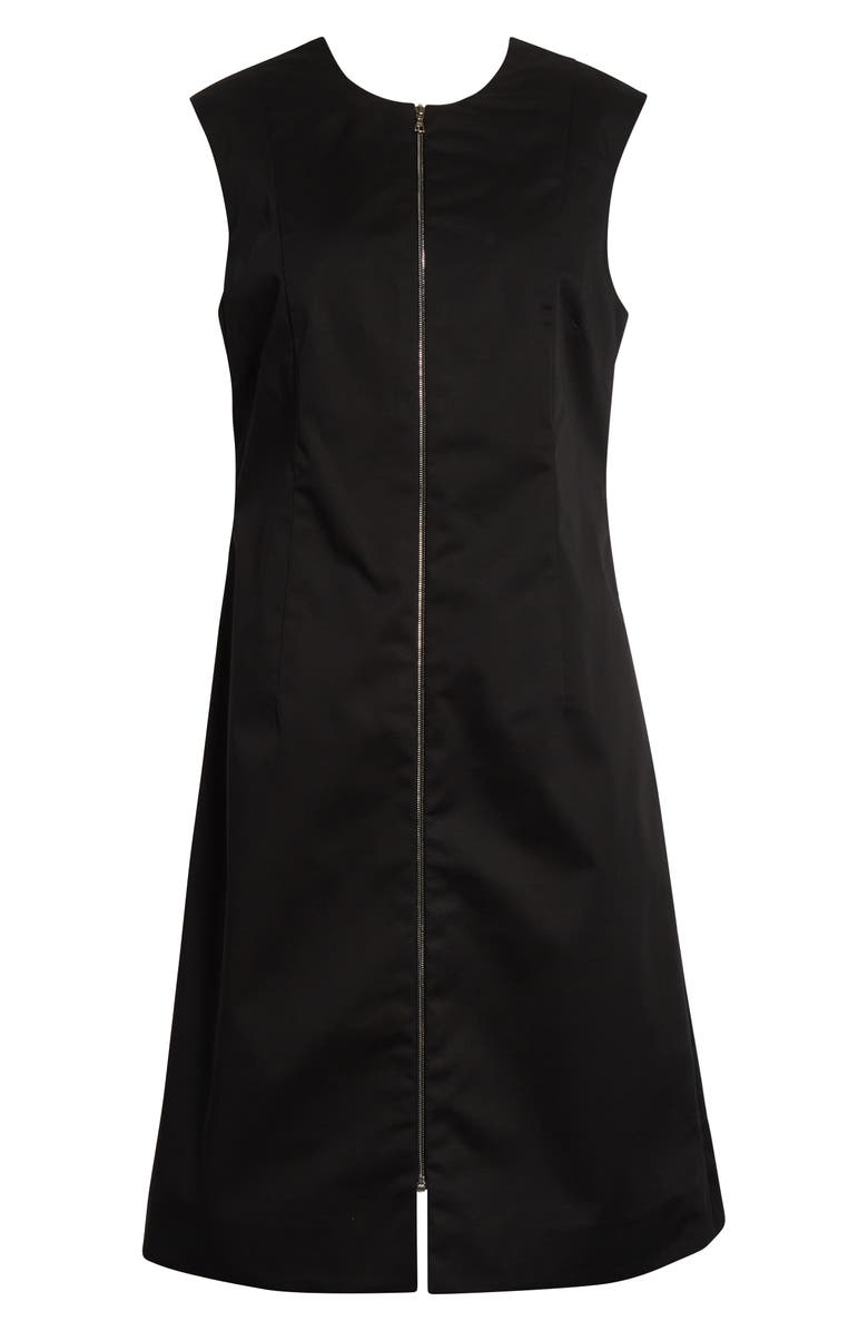 PARTOW Brooke Full Zip Sleeveless Dress, Alternate, color, Black