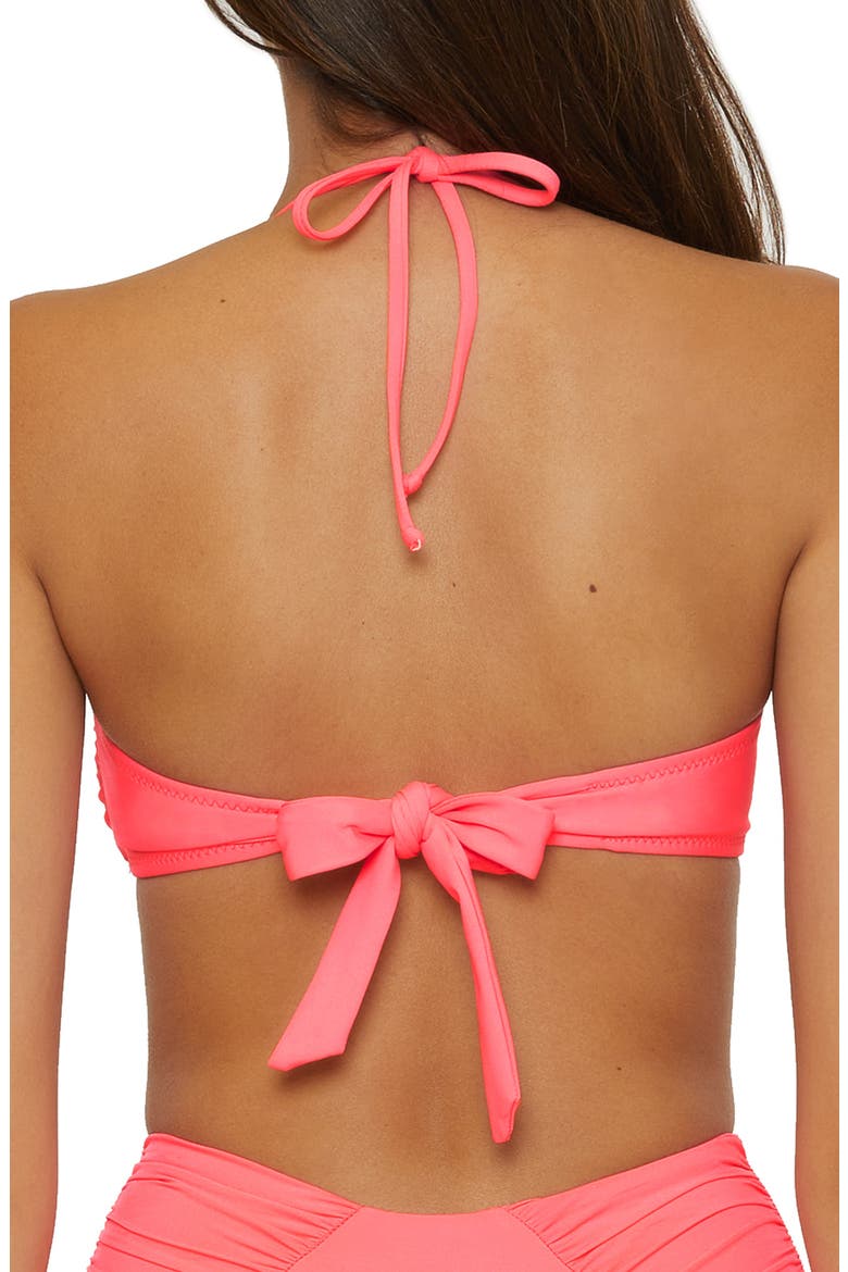 Color Code Bandeau Bikini Top, Alternate, color, CORAL REEF