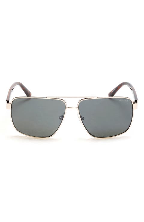 61mm Rectangular Sunglasses