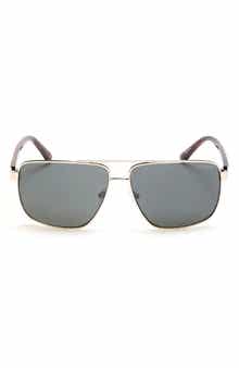 GUESS 61mm Rectangular Sunglasses