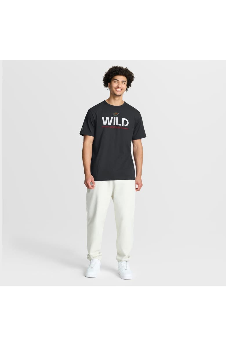 FANATICS Men's Fanatics Black Minnesota Wild Authentic Pro Primary T-Shirt, Alternate, color, Black