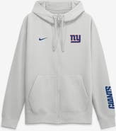 Nike Men's Nike Gray New York Giants Cool Down Club Full-Zip Hoodie