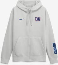 Nike Men's Nike Gray New York Giants Cool Down Club Full-Zip Hoodie