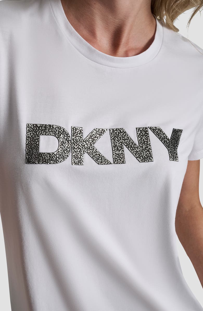 DKNY Pumiced Logo Graphic T-Shirt, Alternate, color, White