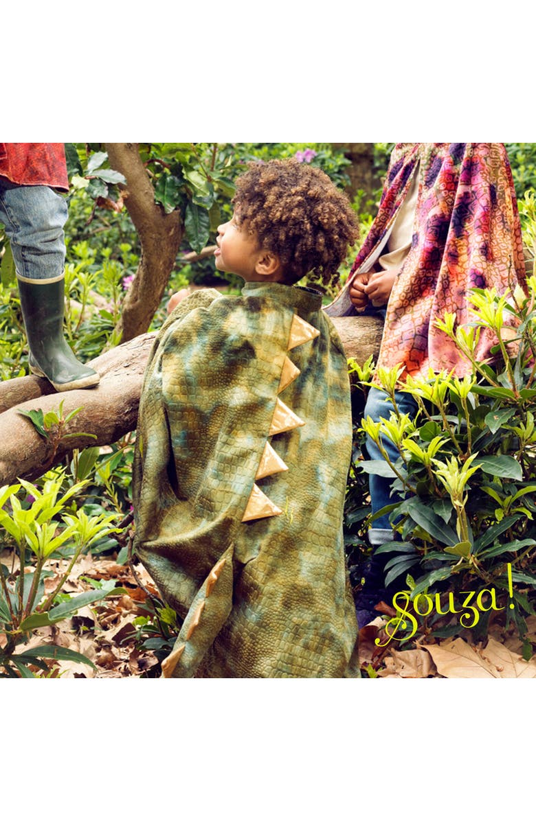 Souza T-Rex Green Dragon Costume Cape, Alternate, color, 