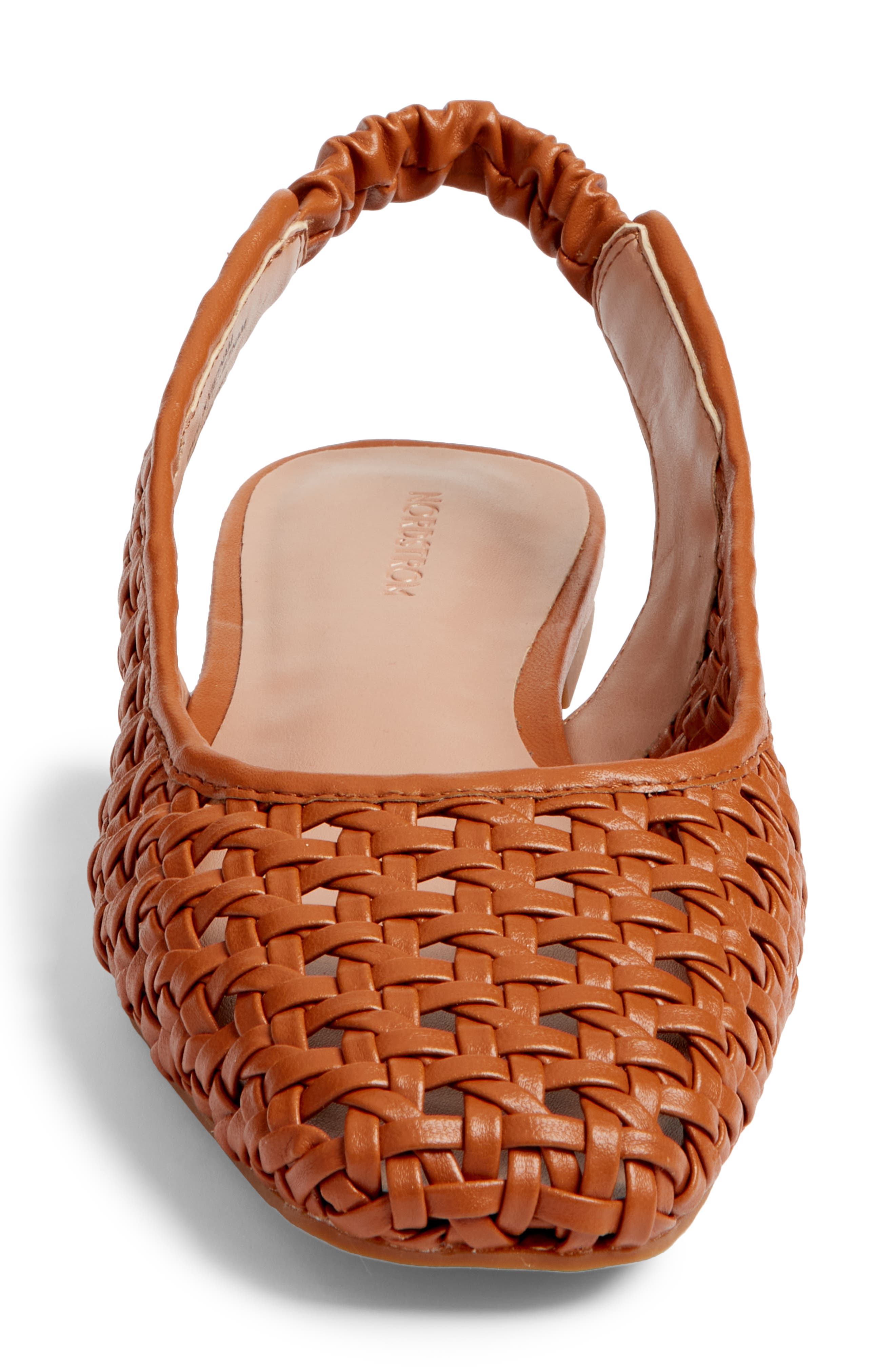 Nordstrom Arabella Woven Slingback Flat, Alternate, color, Tan Toffee