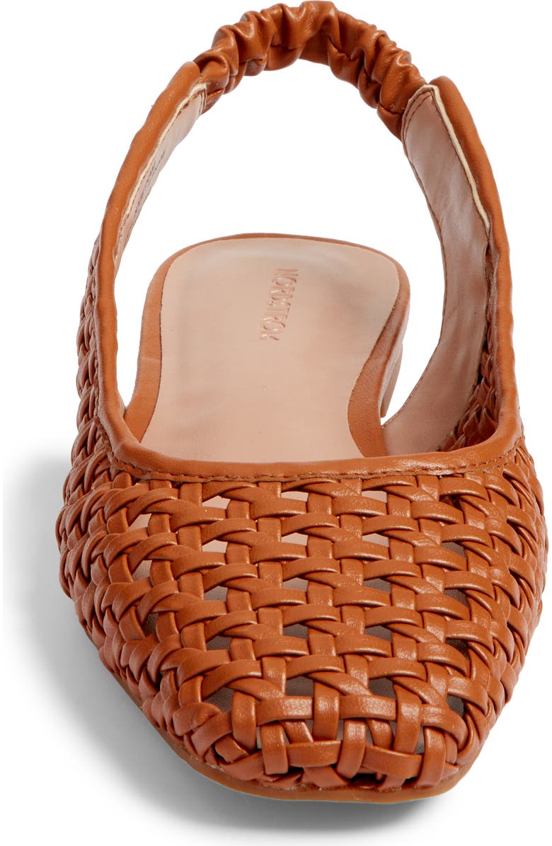 Nordstrom Arabella Woven Slingback Flat, Alternate, color, Tan Toffee