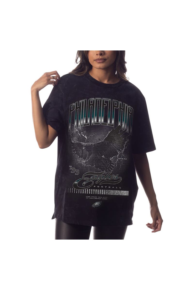 THE WILD COLLECTIVE Unisex The Wild Collective Black Philadelphia Eagles Tour Band T-Shirt, Alternate, color, Black