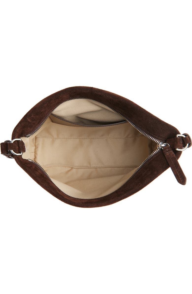 Proenza Schouler Bond Suede Shoulder Bag, Alternate, color, Chocolate