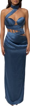 JLUXLABEL Golden Hour Corset Maxi Dress