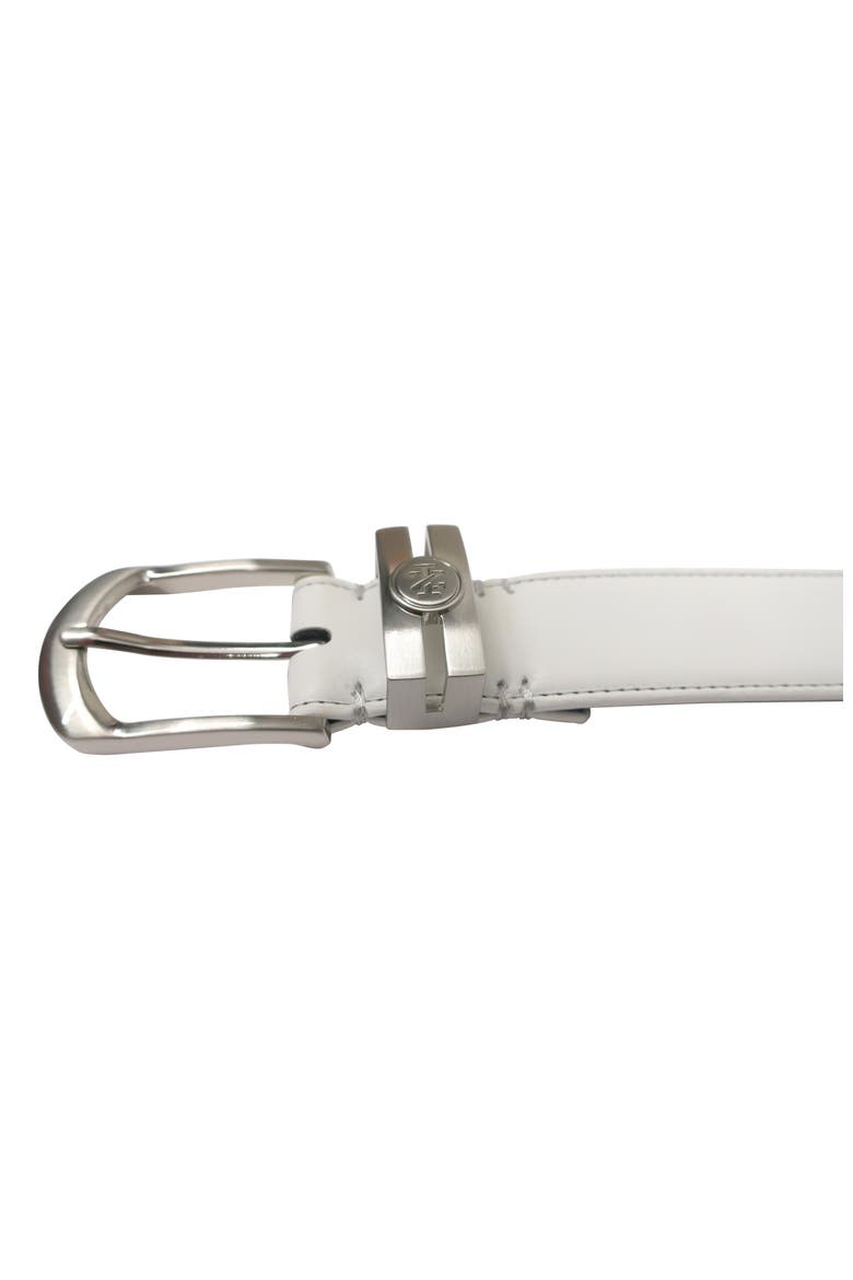 Golf Stretch Comfort Leather Belt Metal Keeper, Alternate, color, White
