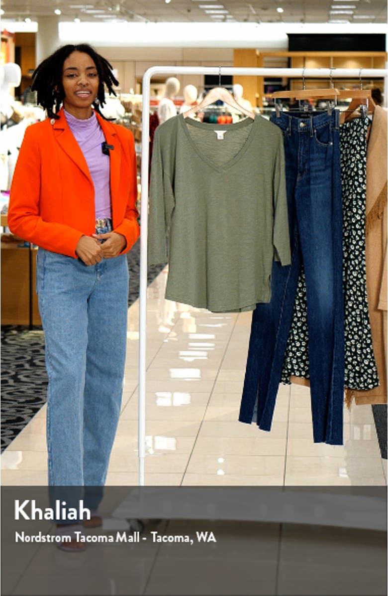 Drop Shoulder V-Neck T-Shirt, sales video thumbnail