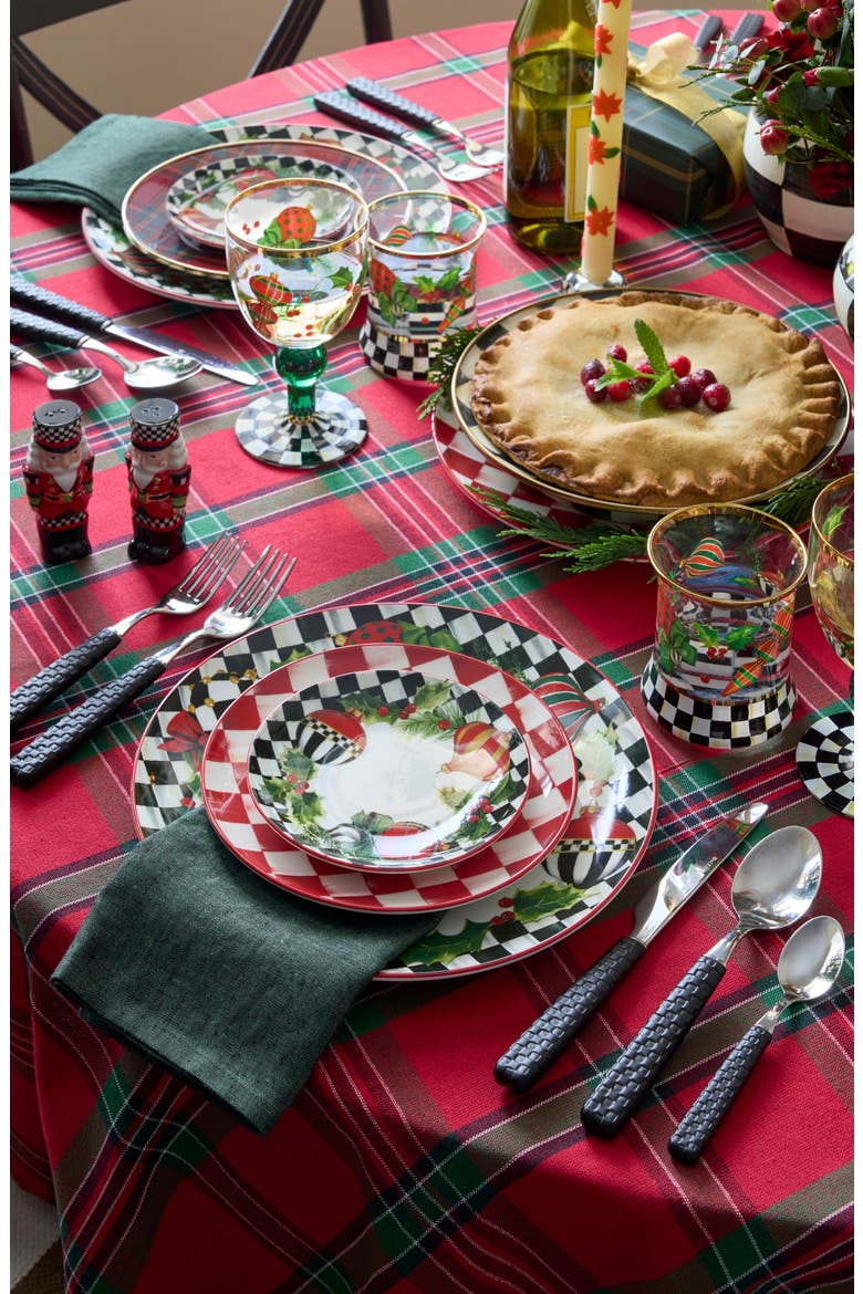 Deck the Halls Wine Glass, Alternate, color, MULTI