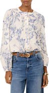 MINT VELVET Cotton Floral Print Blouse