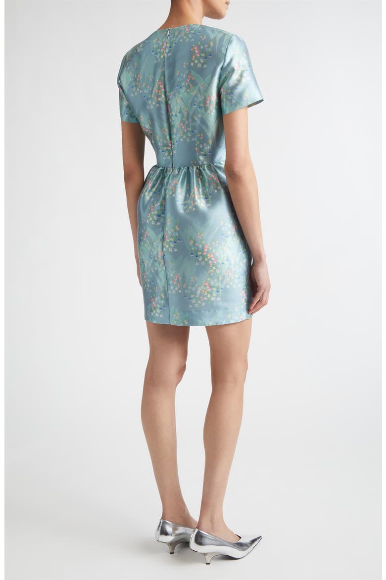 Lexi Print Satin Dress, Alternate, color, LILY OF THE VALLEY MULTICOLOR